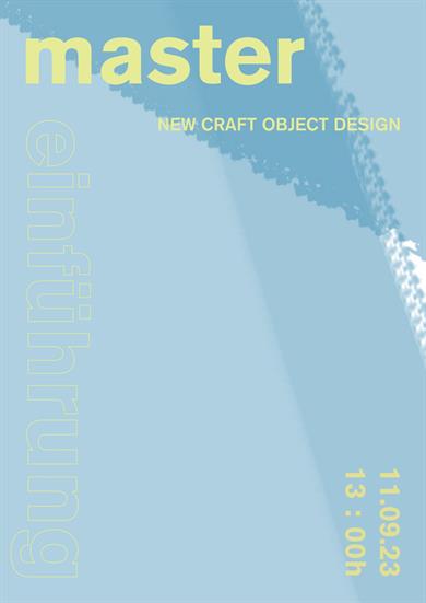 Poster for the master's introduction.
